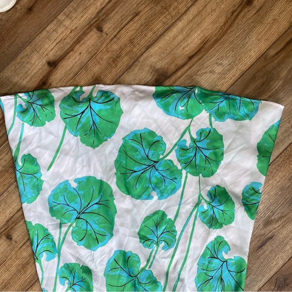 Diane von Furstenberg Geranium Leaf Short Satin Slip Dress - Picture 4 of 12